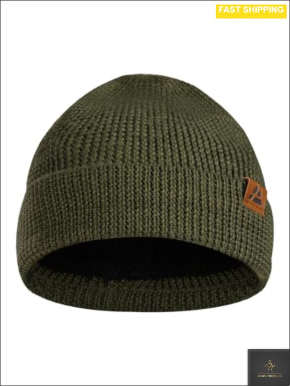 Merino Wool Beanie Fleece Lined Winter Hat Unisex One Size